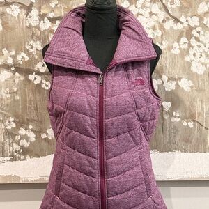 Women's North Face Purple Quilted Vest